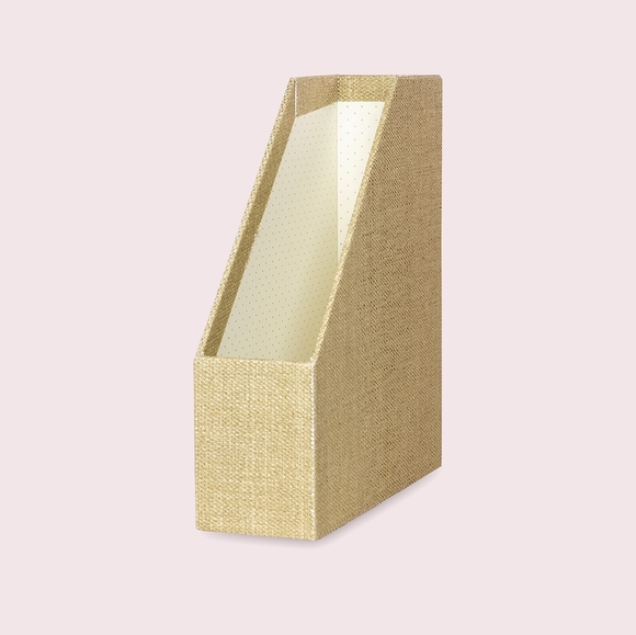Kate Spade Grass Cloth Magazine Holder - Picture 1 of 5